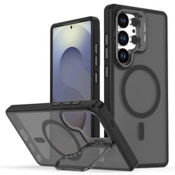 Samsung Galaxy S25 Ultra - Foldable Kickstand Matte TPU Black - 1