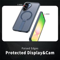 Samsung Galaxy A36/A56 - Kickstand Grid Texture Blue - 4