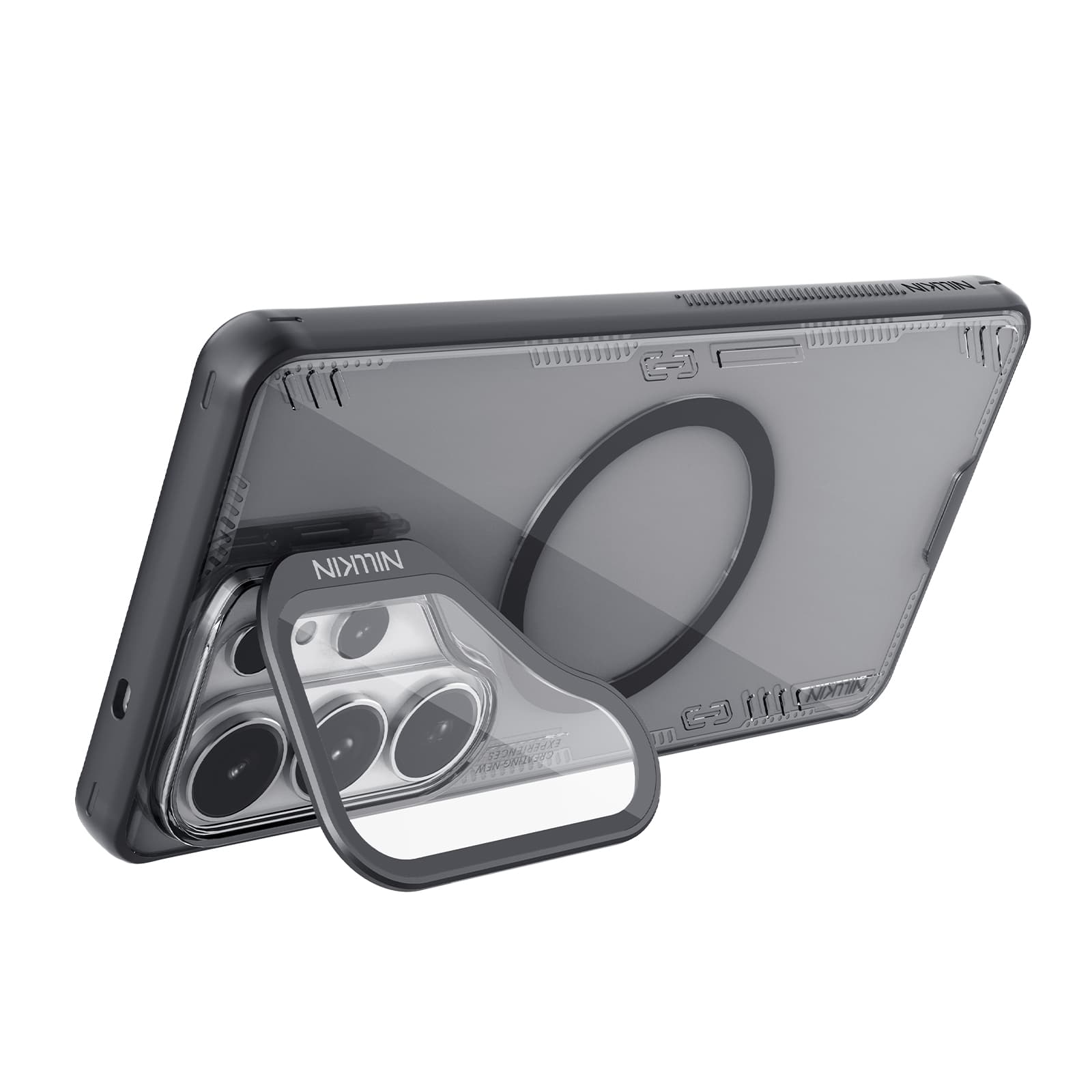 SS Gxy S26 Ultra - NILLKIN Iceblade Prop Magnetic Case Transparent Lens Dark Night Black